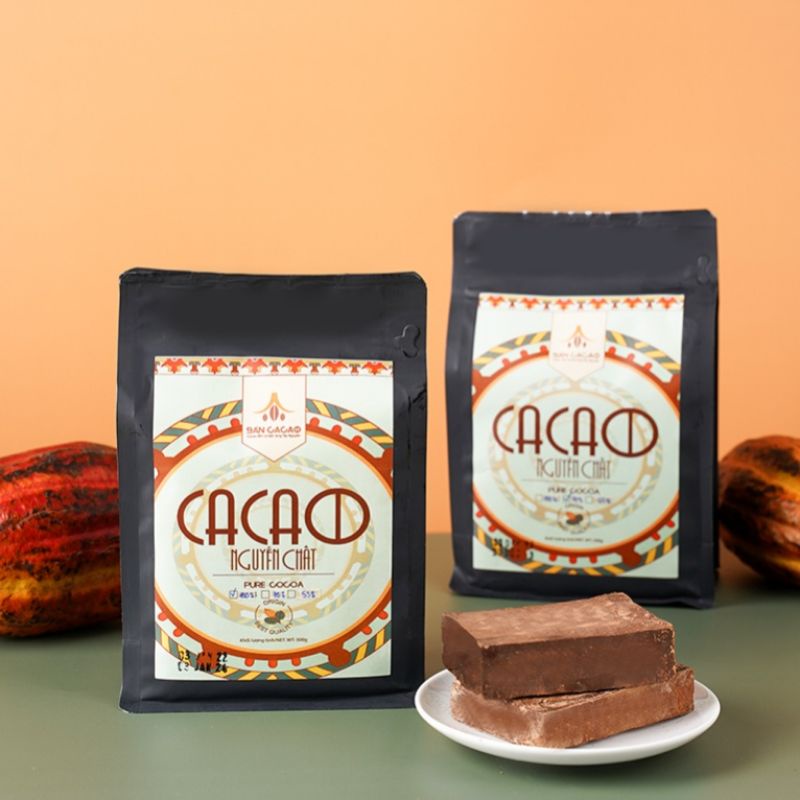 Socola đen 100% - 500g Cocoa mass - nguyên liệu làm socola