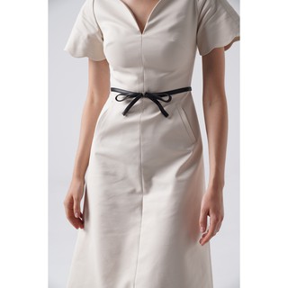 [AT MODA DE LITA] Đầm Dài Thắt Nơ Đen