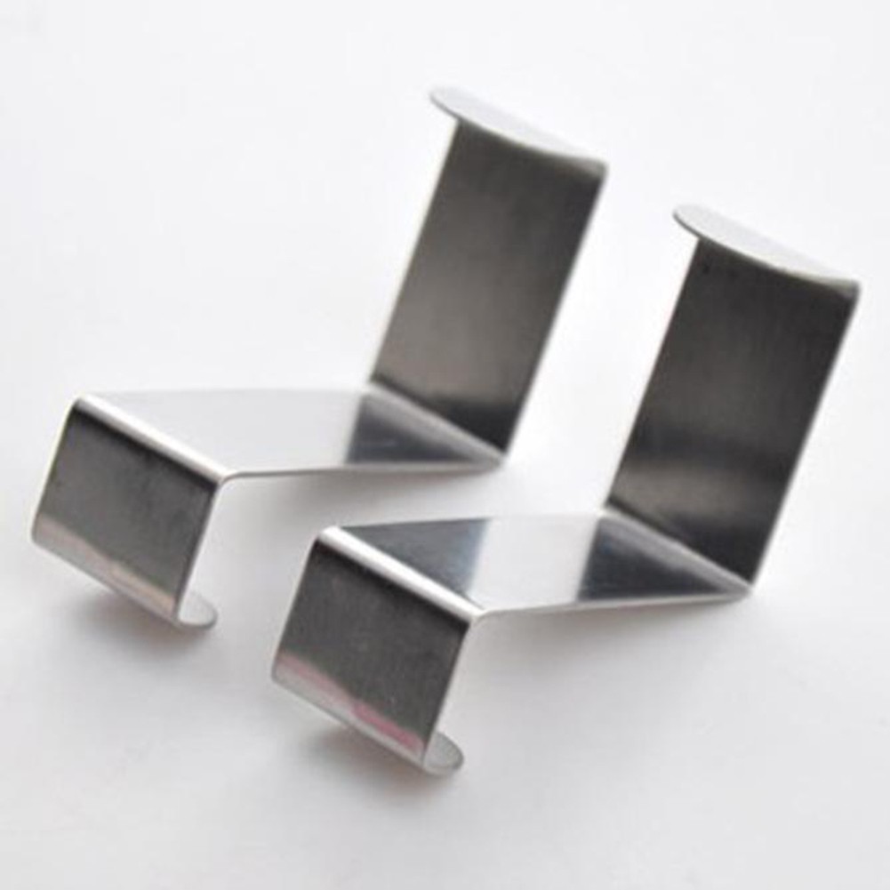 Bộ 2 móc treo đồ dùng hình chữ S bằng thép không rỉ dùng cho cửa tủ