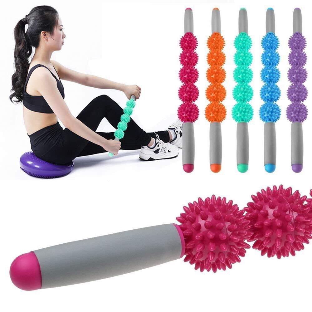 Thanh Lăn Massage Cơ Bắp 3 Bóng Gậy Lăn Massace Roller Stick