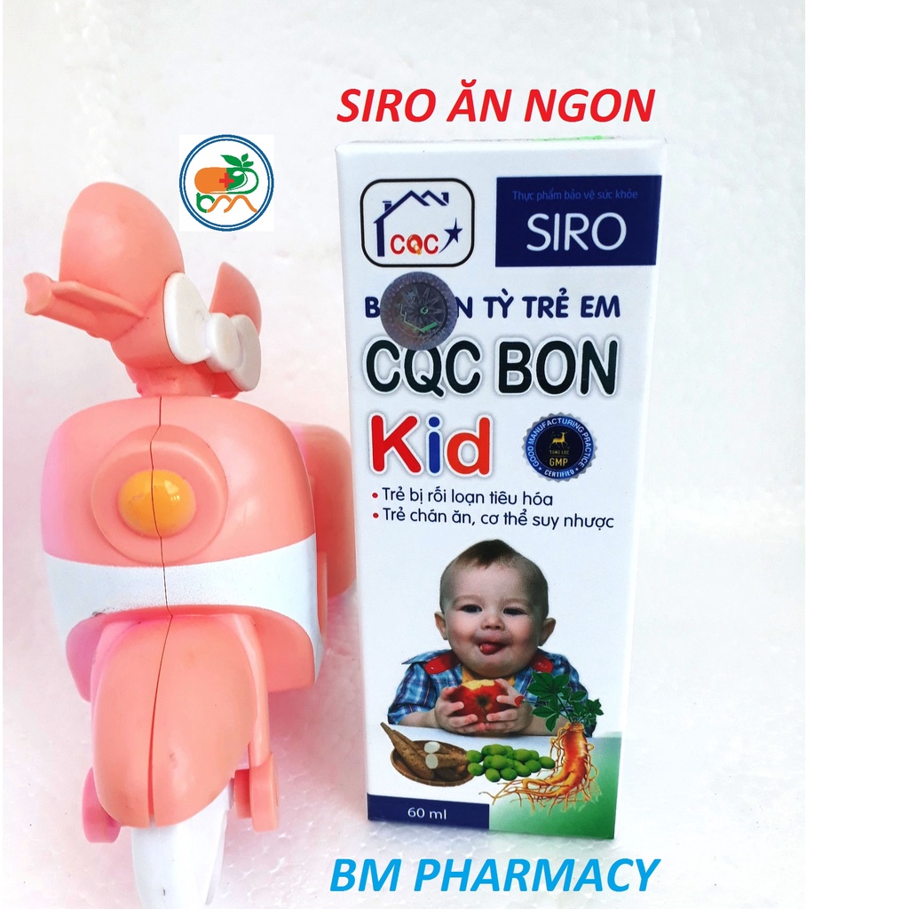Siro bổ kiện tỳ trẻ em CQC BON Kid, hỗ trợ tăng cường tiêu hóa, giúp ăn ngon miệng; hỗ trợ tăng cường sức khỏe