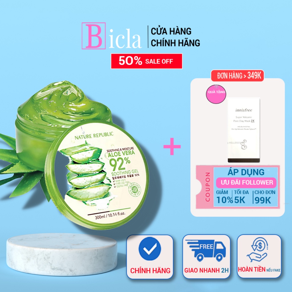 Gel lô hội 92% đa năng 8 công dụng