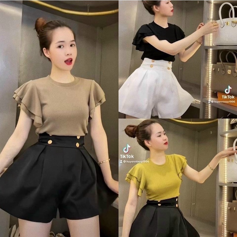 Áo len tay bèo cánh tiên siêu hot hit | BigBuy360 - bigbuy360.vn