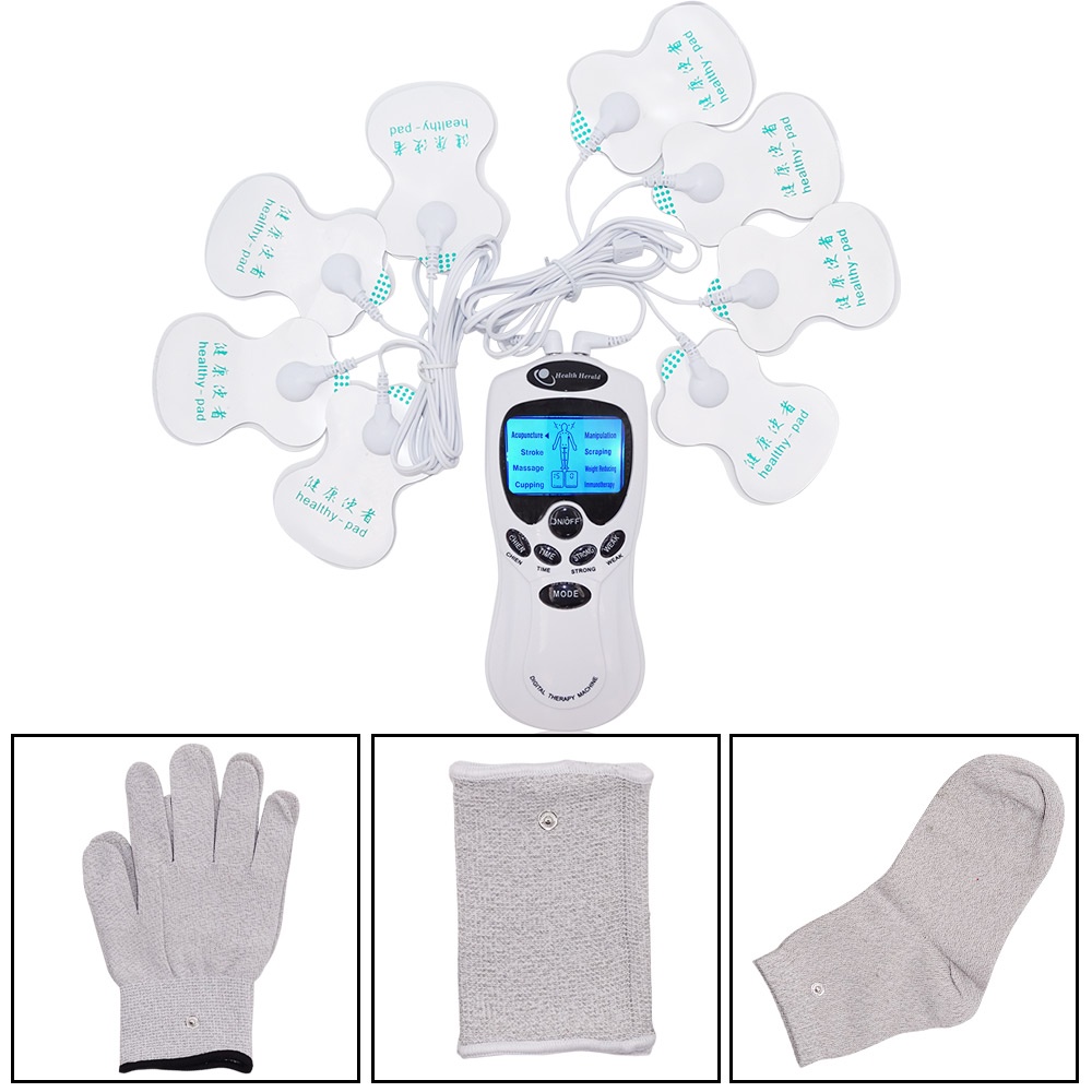 Suolaer Máy Mát Xa Châm Cứu EMS TENS Kích Thích Cơ Bắp Kết Nối USB