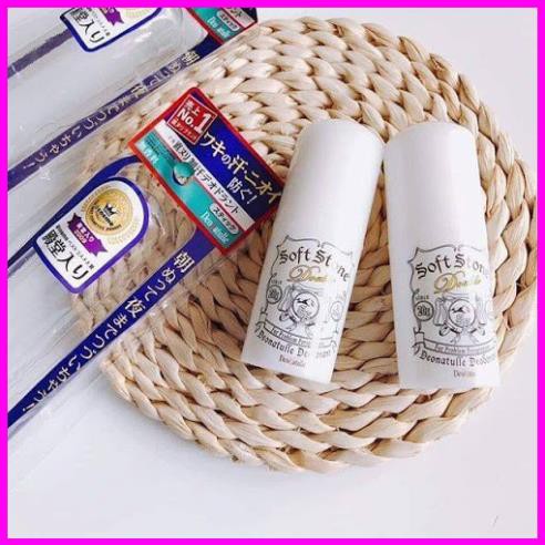 Lăn Khử Mùi Đá Khoáng Soft Stone [ Khử mùi số 1 Cosme] 20g Nhật Bản mẫu mới | BigBuy360 - bigbuy360.vn