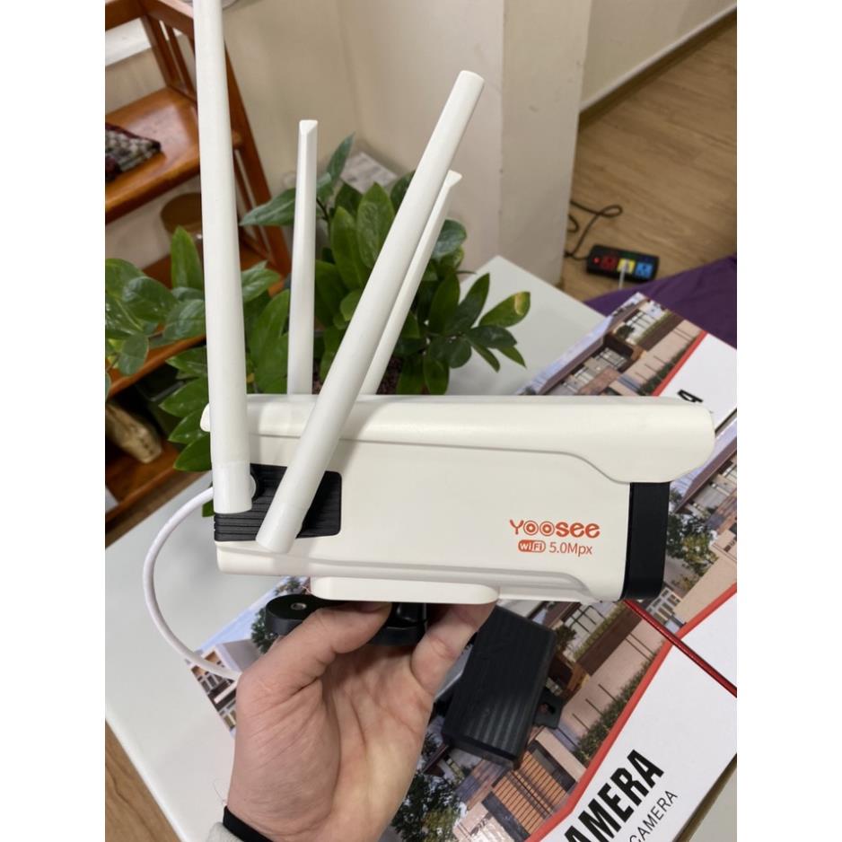 Camera yoosee ⚠️ FREESHIP ⚠️  ngoài trời , 4 râu, 36 đèn, xuay 360 độ, kèm thẻ nhớ yoosee - Camera wifi góc rộng ban đêm