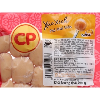 [PHÚ NHUẬN] XÚC XÍCH PHÔMAI VIÊN CP 200GR