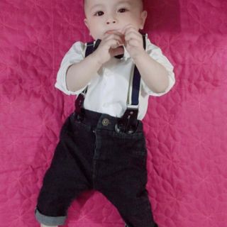 Set công tử cao cấp kèm đai, nơ bé traio