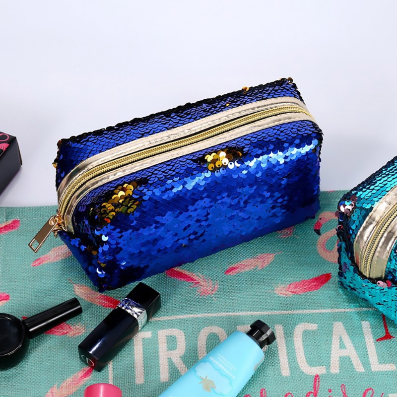 Túi Đựng Bút Đính Kim Sa Lấp Lánh Ốp