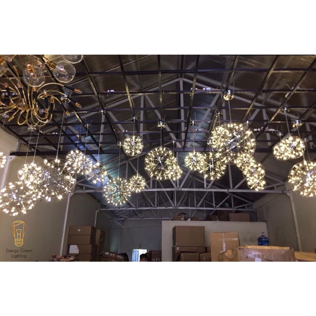 Đèn thả cầu sao Energy Green Lighting kiểu dáng hiện đại, sang trọng phi 500 - 42 bóng led (Ánh sáng vàng)