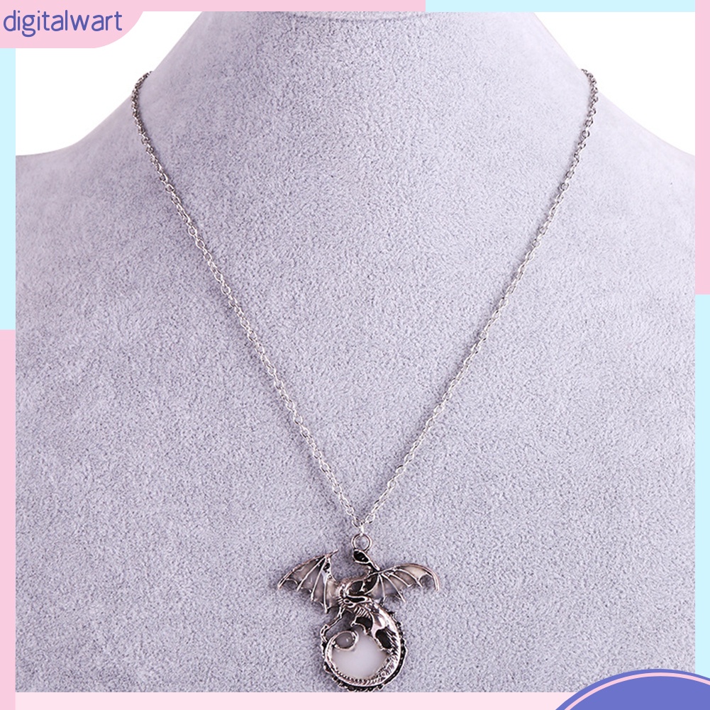 Dây chuyền hình rồng phát sáng trong đêm phong cách cổ điển thanh lịch dành cho nữ