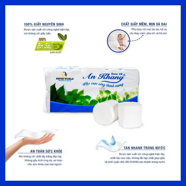 Giấy Vệ Sinh Cuộn Nhỏ An Khang Inno10 (AKI10)