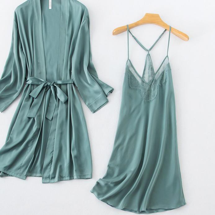 ♤ Vee-đầm Ngủ/Áo Khoác kimono Silicone Cổ v 1911 / Sesingan / ➼ | BigBuy360 - bigbuy360.vn