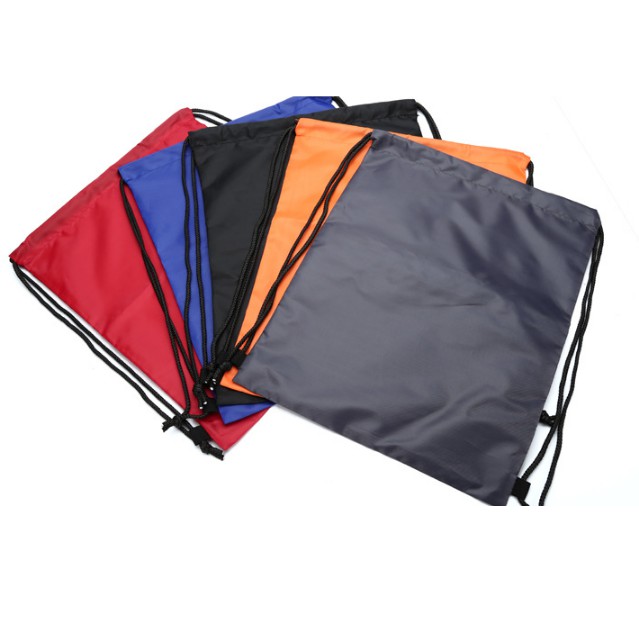 Túi balo dây rút ECOMSSA1, vải dù chống thấm nước thiết kế trẻ trung, nhiều màu, kích thước 42*32cm
