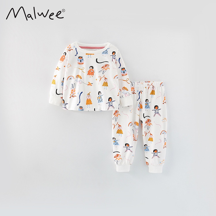 Bộ Đồ Mặc Ở Nhà Tay Dài Phong Cách Âu Mỹ Nhiều Lựa Chọn malwee Mùa Thu Và Mùa Đông Mới Dành Cho Bé Trai TDJZ