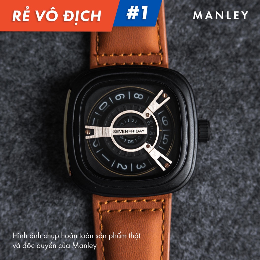 Đồng hồ Nam SEVEN FRIDAY M01 giá rẻ, dây da, máy Nhật, bảo hành 12 tháng