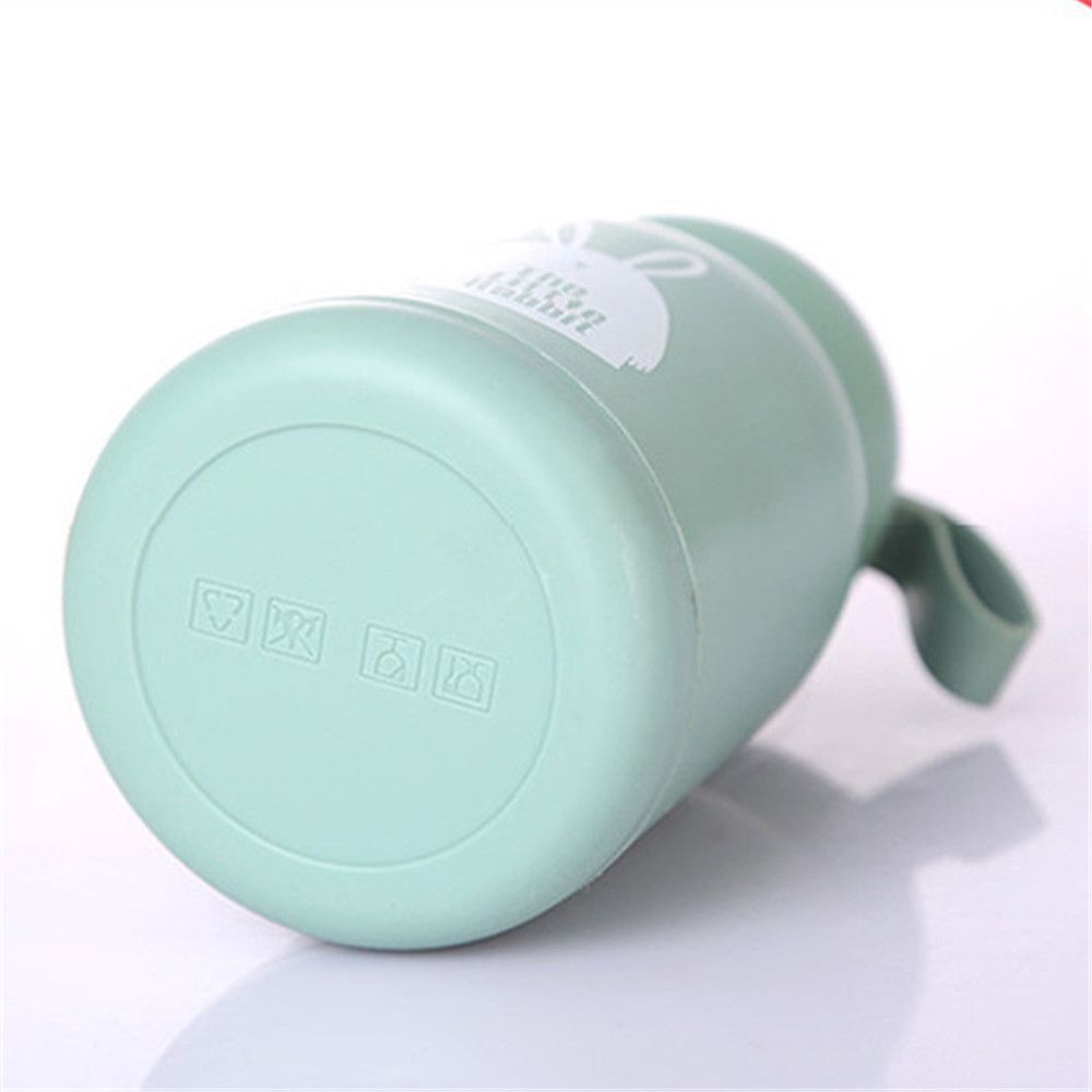 Bình giữ nhiệt bằng thủy tinh in hình thỏ hoạt hình dễ thương nhiều màu tùy chọn