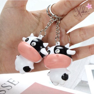 Móc treo hình bò sữa cute , treo chìa khóa , túi xách , balo QV375 - Xuka Store