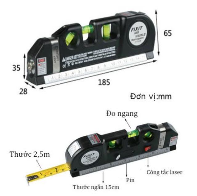 HCM - Thước Đo Lazer Đa Năng Thông Minh