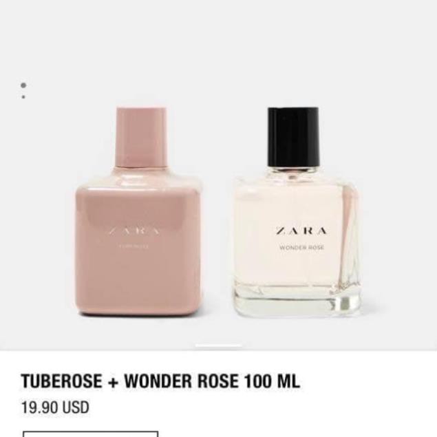 Set 2 chai nước hoa nữ Zara Tuberose và Wonderrose . Chính Hãng Có BH . < ! | Thế Giới Skin Care