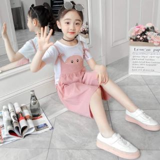 Set yếm heo dễ thương cho bé gái 2, 3, 4, 5 tuổi