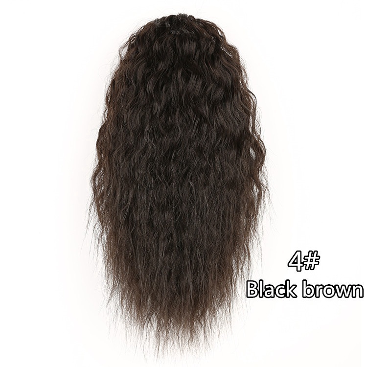 Tóc Giả Đuôi Ngựa 14 Inch Kiểu Xoăn Đen Nâu Tự Nhiên Cho Nữ