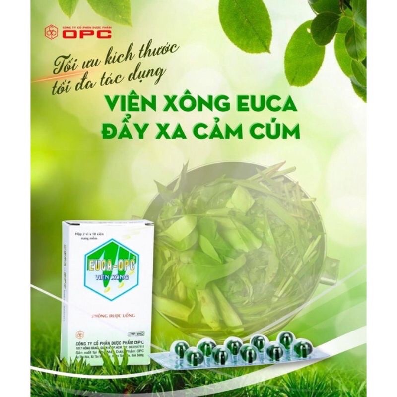 ✅Viên xông EUCA-OPC ( 2vỉ x 10 viên)