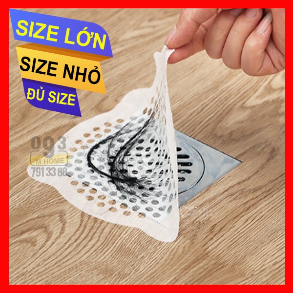 Combo 30 Tấm Lót Dán Chặn Rác,Miếng Dán chặn rác,ngăn tóc cống thoát nước nhà tắm