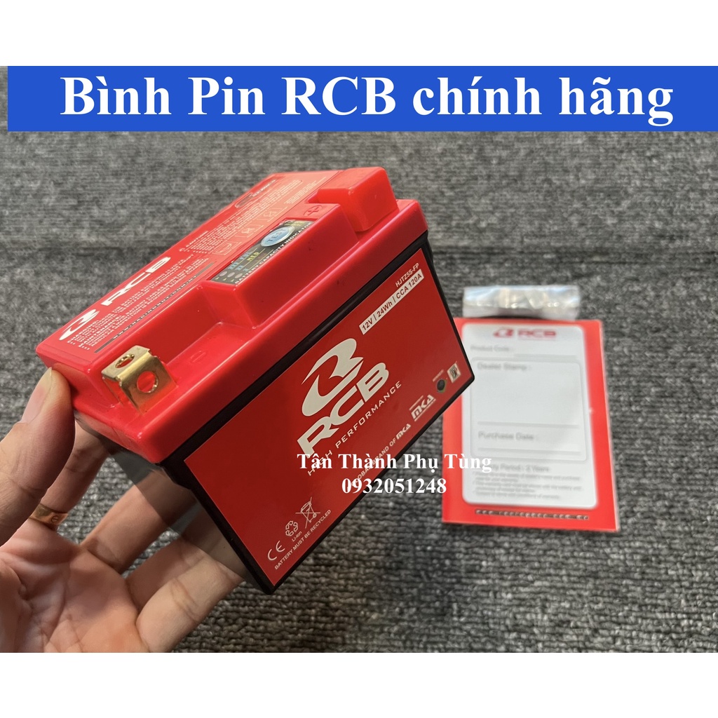 Bình Pin RCB chính hàng, 1 đổi 1 trong 1 năm