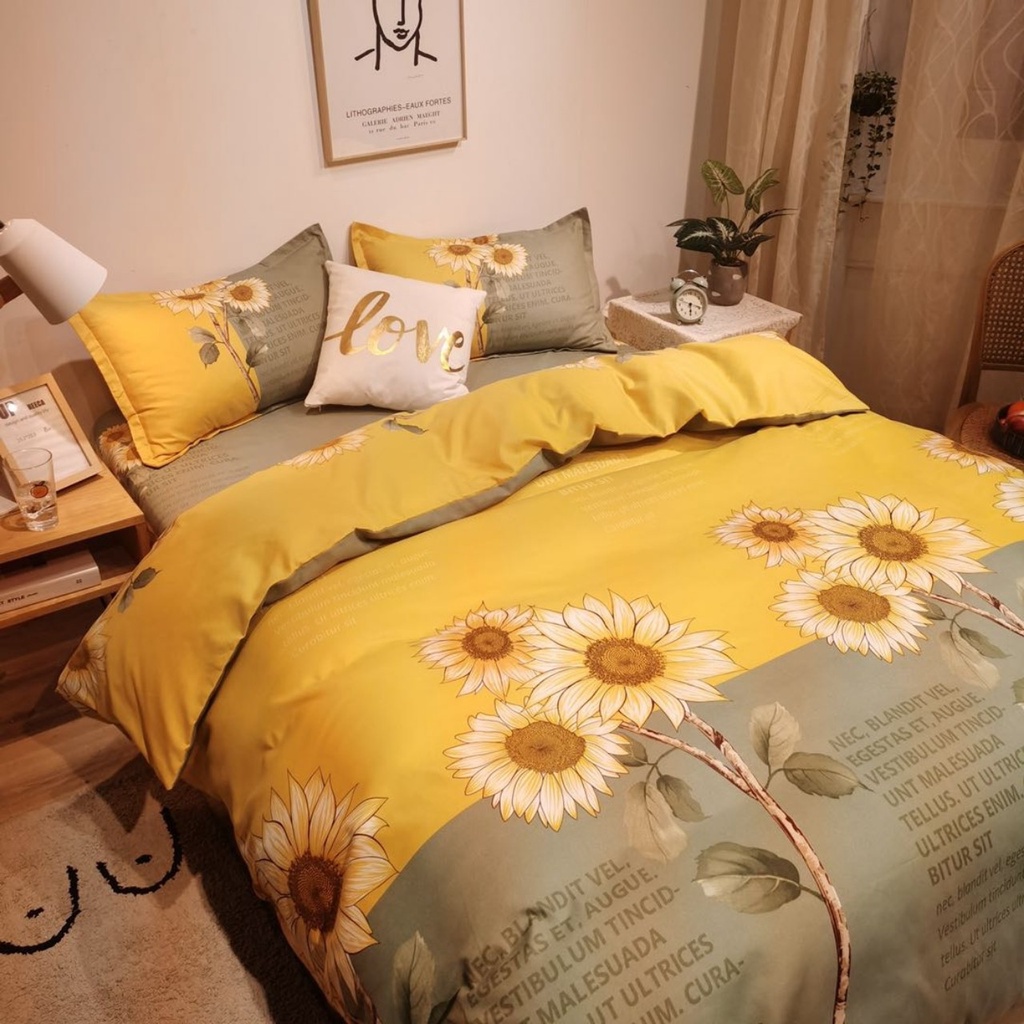 Vỏ chăn cotton poly nhiều mẫu Boss Decor