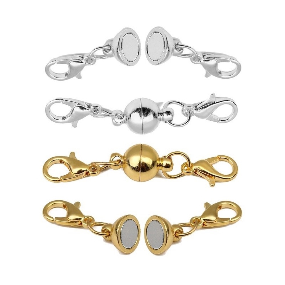 Set 5 Cặp Khóa Nam Châm Tròn Chuyên Dụng Cho Nối Vòng Tay / Vòng cổ