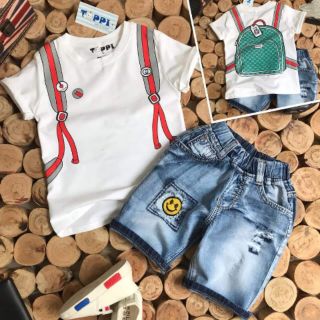 Combo 3 set jean bé trai