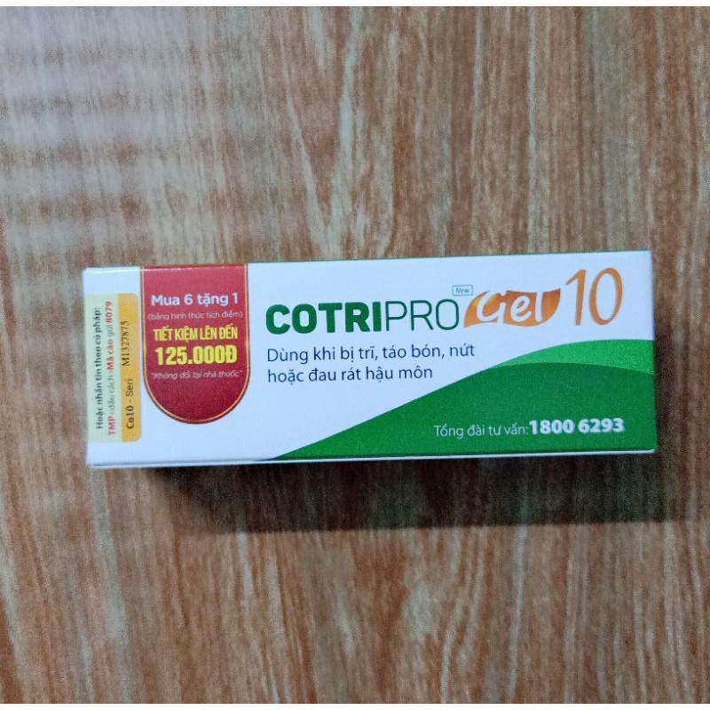 [CHÍNH HÃNG ] COTRIPRO - Gel Bôi Trĩ Nội, Trĩ Ngoại Tuýp 25g