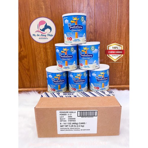 Sữa Pediasure Mĩ vị Vani và socola - 400g