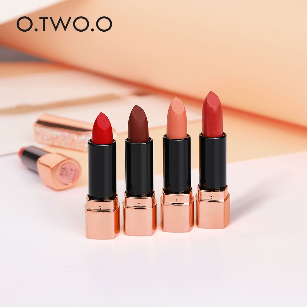 Son Lì O.TWO.O Mịn Màng Tự Nhiên Sắc Tố Cao Dưỡng Ẩm Lâu Trôi 12 Màu Tùy Chọn 22g | BigBuy360 - bigbuy360.vn