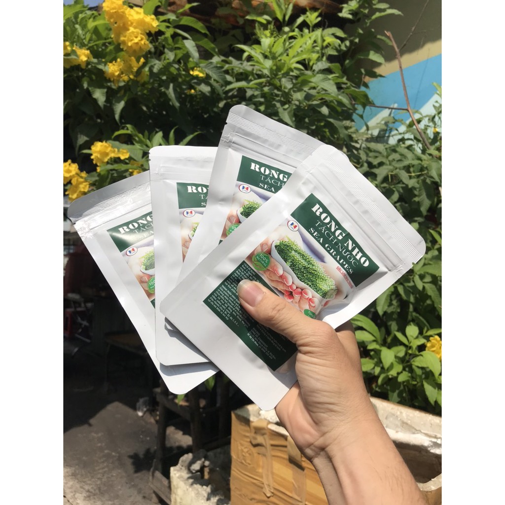 [ HCM ]  100gr Rong nho Biển [ nở thành 300gram khi Sử Dụng ] + Kèm nước sốt