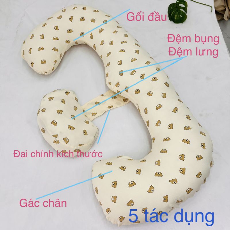 GỐI BÀ BẦU ĐA NĂNG(chữ c kết hợp gối cánh tiên,tháo rời tùy chỉnh kích thước)