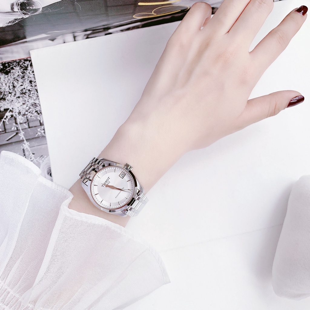 Đồng hồ nữ dây thép Tissot Couturier Powermatic 80 T035.207.11.031.00