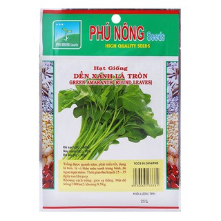 Hạt Giống Rau Dền Xanh Lá Tròn 20gr THƠM NGON DỄ TRỒNG