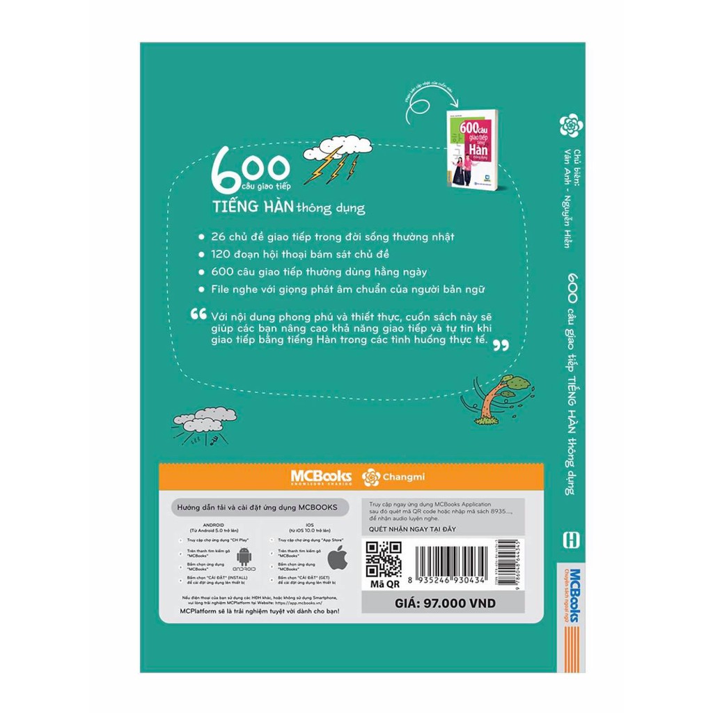 Sách 600 Câu Giao Tiếp Tiếng Hàn Thông Dụng