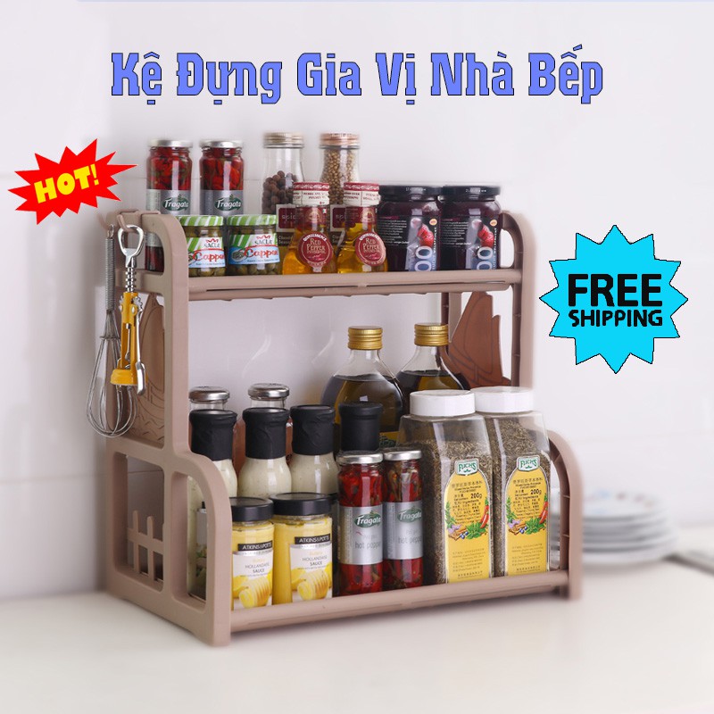 Kệ Đựng Gia Vị Nhà Bếp Tiện Lợi Đa Năng Limo.H