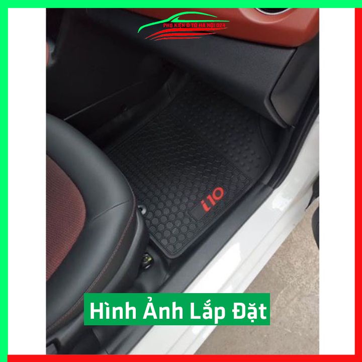 Thảm lót sàn cao su cho xe GRAND I10 2021-2022 hàng chuẩn theo xe chịu lực tốt