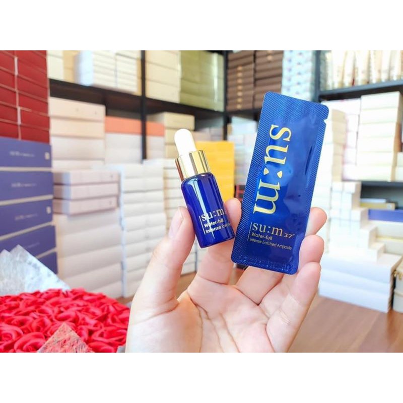 Combo 5 - 10 gói Sample Huyết thanh đậm đặc siêu cấp nước chống lão hóa Sum37 Intense Enriched Ampoule | BigBuy360 - bigbuy360.vn