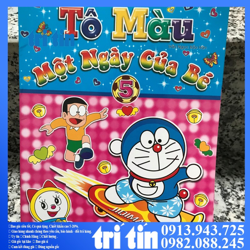 Tập tô màu doremon - doraemon [HÌNH THẬT+VIDEO]