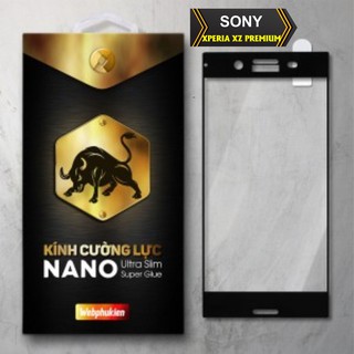 Kính cường lực cho SONY XPERIA XZ PREMIUM (ĐEN) hiệu webphukien