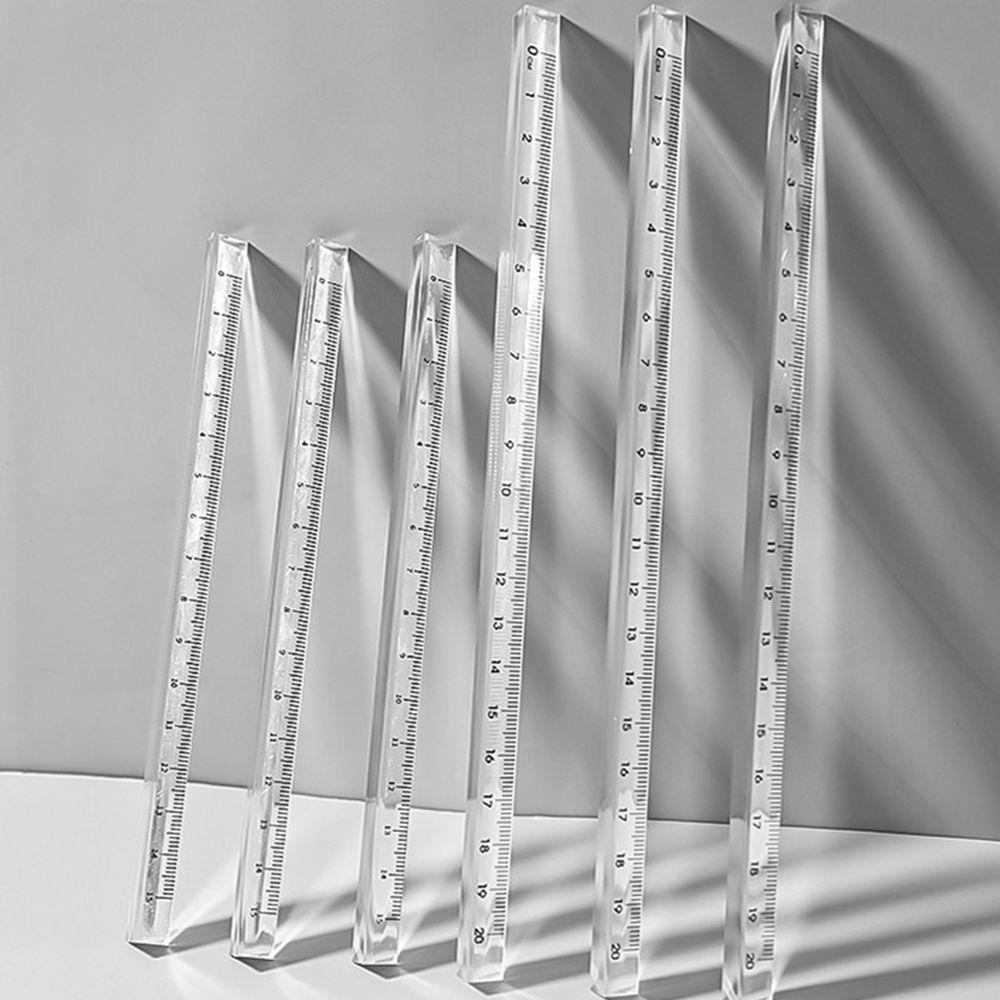 Thước Thẳng Trong Suốt 15 / 20cm Tiện Dụng Cho Học Sinh / Nhân Viên Văn Phòng