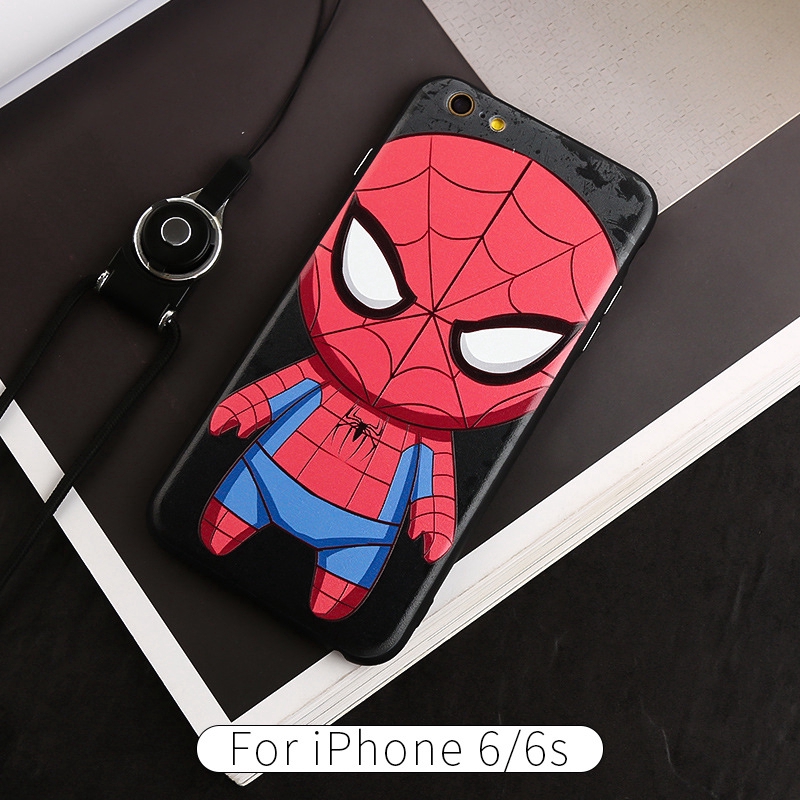 Ốp điện thoại mềm hoạ tiết hoạt hình dễ thương cho iPhone 6S/7Plus/8/X/XR/XS Max/11Pro | BigBuy360 - bigbuy360.vn