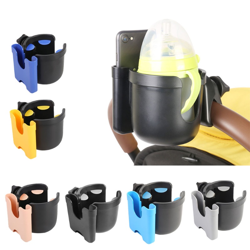 Giá Đỡ Cốc Nước 2 Trong 1 Đa Năng Gắn Xe Đẩy Em Bé