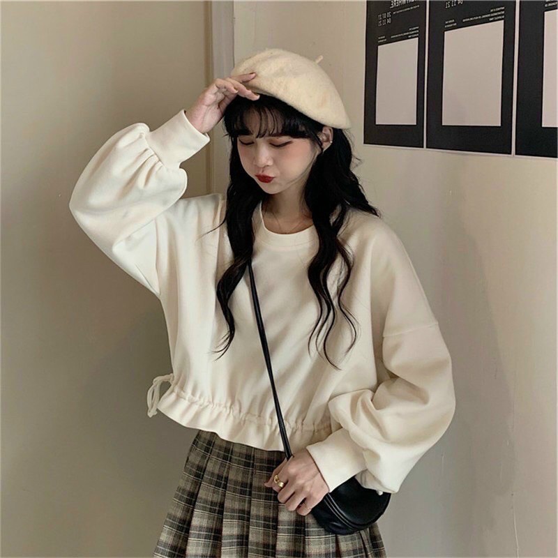 Áo croptop rút lai tay phồng hot hit Nam Anh 24 Shop | BigBuy360 - bigbuy360.vn