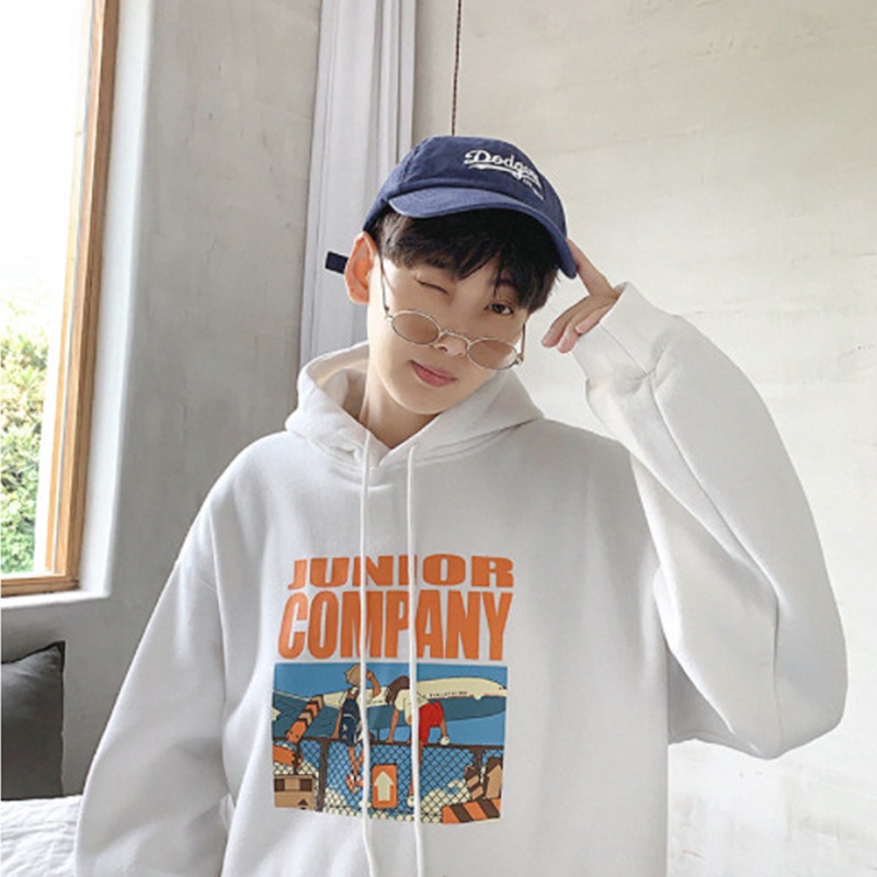 Áo sweater nam nữ unisex form rộng nỉ ngoại dày COMPANY local brand ulzzang đen trắng hàn quốc có mũ PREMIUM chống nắng